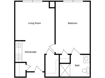 Floorplan of The Linden at Woodbridge, Assisted Living, Woodbridge, CT 5