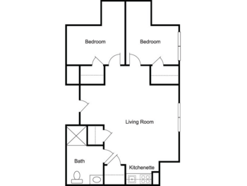 Floorplan of The Linden at Woodbridge, Assisted Living, Woodbridge, CT 8