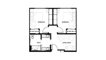 Floorplan of The Village at Brookfield Common, Assisted Living, Brookfield, CT 1