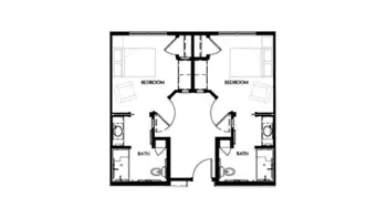 Floorplan of The Village at Brookfield Common, Assisted Living, Brookfield, CT 2