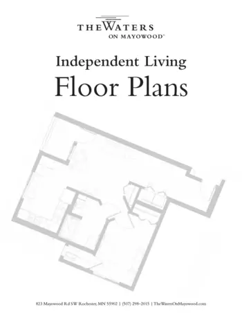Floorplan of The Waters on Mayowood, Assisted Living, Memory Care, Rochester, MN 11