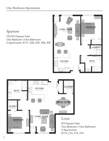 Floorplan of The Waters on Mayowood, Assisted Living, Memory Care, Rochester, MN 14