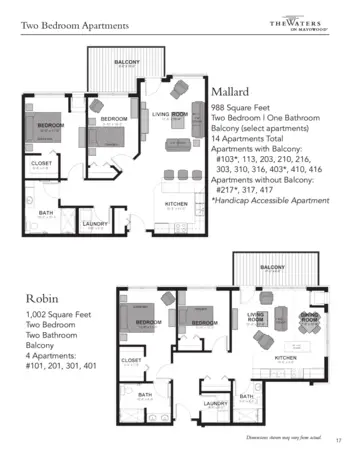 Floorplan of The Waters on Mayowood, Assisted Living, Memory Care, Rochester, MN 19