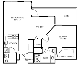 Floorplan of Village Green Retirement Campus, Assisted Living, Federal Way, WA 1