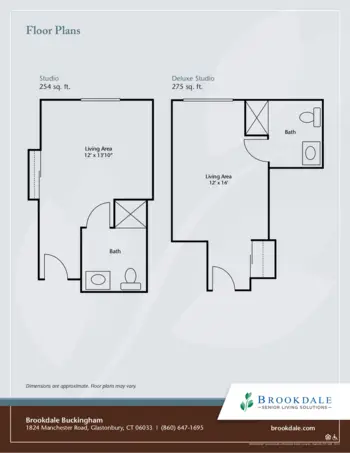 Floorplan of Brookdale Buckingham, Assisted Living, Glastonbury, CT 1