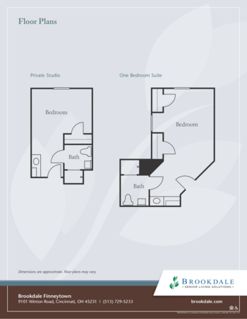 Floorplan of Brookdale Finneytown, Assisted Living, Cincinnati, OH 1