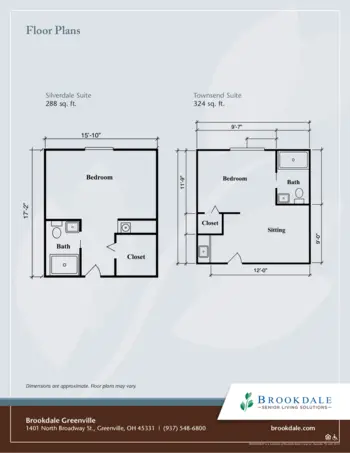Floorplan of Brookdale Greenville, Assisted Living, Greenville, OH 1