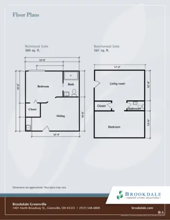 Floorplan of Brookdale Greenville, Assisted Living, Greenville, OH 2