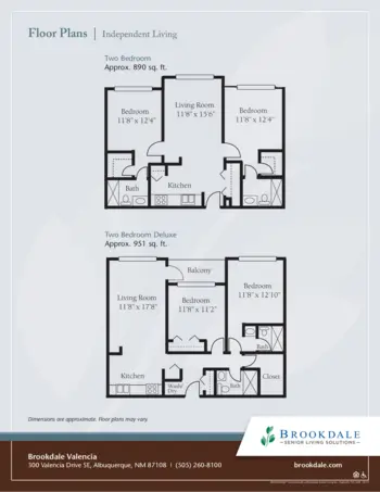 Floorplan of Brookdale Valencia Assisted Living, Assisted Living, Albuquerque, NM 2