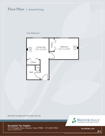 Floorplan of Brookdale the Heights, Assisted Living, Houston, TX 2
