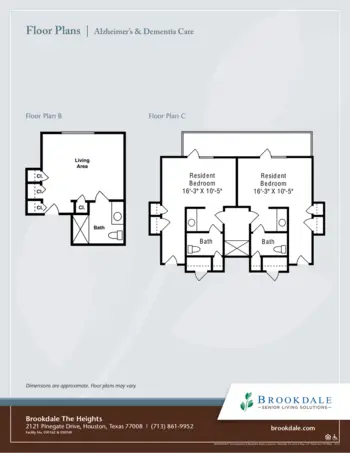 Floorplan of Brookdale the Heights, Assisted Living, Houston, TX 4