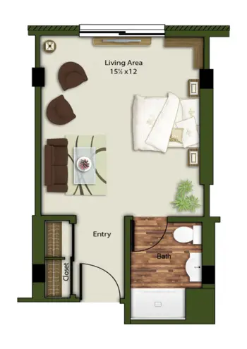 Floorplan of Commonwealth Senior Living at Oak Ridge, Assisted Living, Oak Ridge, TN 3
