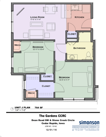 Floorplan of Gardens of Cedar Rapids, Assisted Living, Memory Care, Cedar Rapids, IA 2