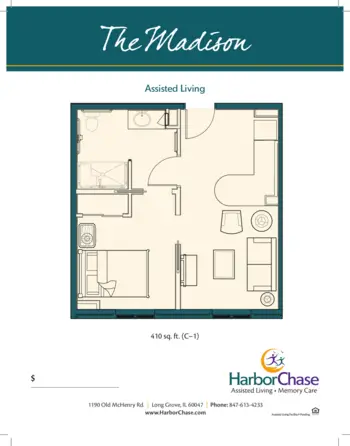 Floorplan of HarborChase of Long Grove, Assisted Living, Long Grove, IL 2