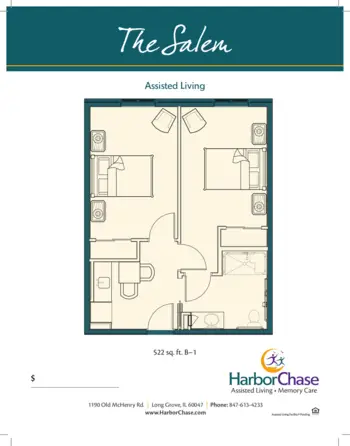 Floorplan of HarborChase of Long Grove, Assisted Living, Long Grove, IL 5