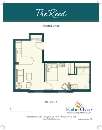 Floorplan of HarborChase of Long Grove, Assisted Living, Long Grove, IL 11