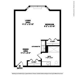 Floorplan of Juniper Village at Mount Joy, Assisted Living, Mount Joy, PA 3