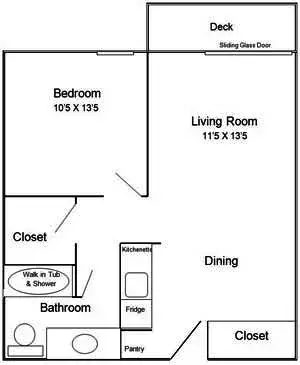 Floorplan of The Ponderosa Assisted Living Community, Assisted Living, Yakima, WA 3
