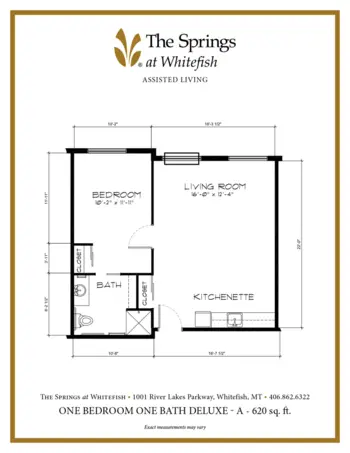 Floorplan of The Springs at Whitefish, Assisted Living, Memory Care, Whitefish, MT 3