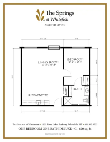 Floorplan of The Springs at Whitefish, Assisted Living, Memory Care, Whitefish, MT 5