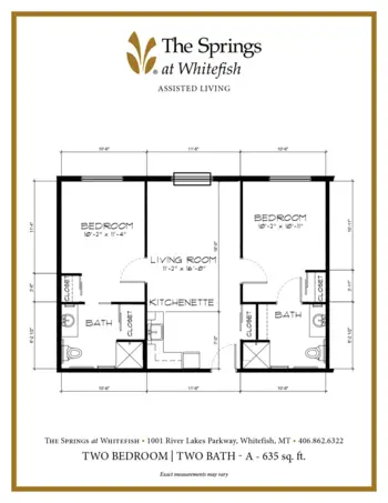 Floorplan of The Springs at Whitefish, Assisted Living, Memory Care, Whitefish, MT 6