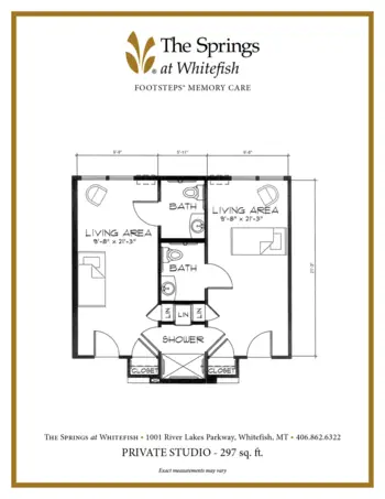 Floorplan of The Springs at Whitefish, Assisted Living, Memory Care, Whitefish, MT 10