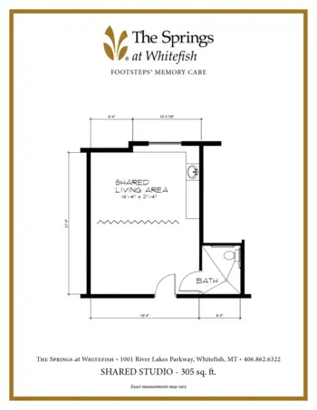 Floorplan of The Springs at Whitefish, Assisted Living, Memory Care, Whitefish, MT 11