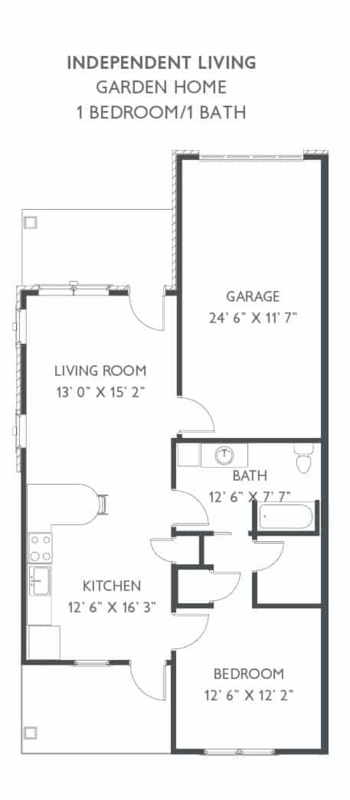 Floorplan of Traditions at Brookside, Assisted Living, McCordsville, IN 5