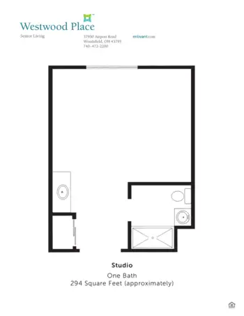 Floorplan of Westwood Place, Assisted Living, Woodsfield, OH 1