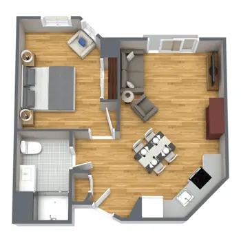 Floorplan of Whispering Winds of Apple Valley, Assisted Living, Apple Valley, CA 4