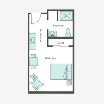Floorplan of Aegis Living at Marymoor, Assisted Living, Redmond, WA 2