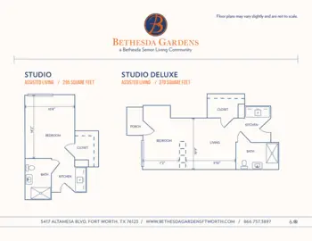 Floorplan of Bethesda Gardens, Assisted Living, Memory Care, Fort Worth, TX 3