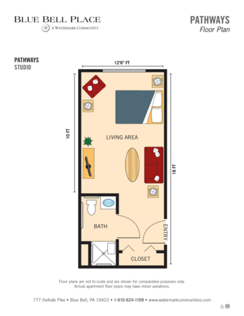 Floorplan of Blue Bell Place, Assisted Living, Blue Bell, PA 3