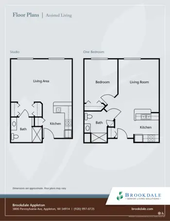 Floorplan of Brookdale Appleton, Assisted Living, Memory Care, Appleton, WI 1