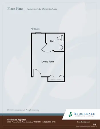 Floorplan of Brookdale Appleton, Assisted Living, Memory Care, Appleton, WI 2