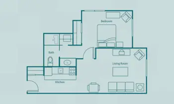 Floorplan of Emerald City Senior Living, Assisted Living, Seattle, WA 2