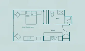 Floorplan of Emerald City Senior Living, Assisted Living, Seattle, WA 5