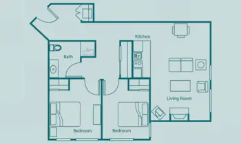 Floorplan of Emerald City Senior Living, Assisted Living, Seattle, WA 6