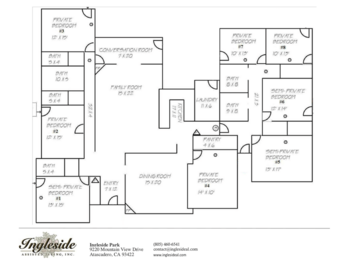 Floorplan of Ingleside Park, Assisted Living, Atascadero, CA 1