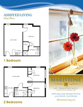 Floorplan of Maristone of Providence, Assisted Living, Mount Juliet, TN 1