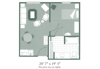 Floorplan of Morningside of Decatur, Assisted Living, Decatur, AL 1