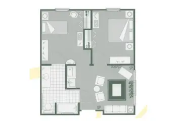 Floorplan of Morningside of Seneca, Assisted Living, Seneca, SC 2