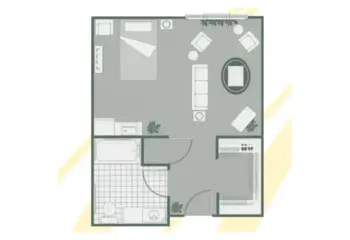 Floorplan of Morningside of Seneca, Assisted Living, Seneca, SC 3
