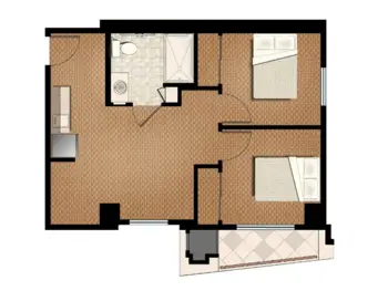 Floorplan of Morningstar at Arcadia, Assisted Living, Phoenix, AZ 2
