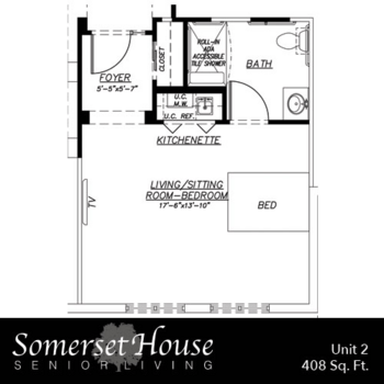 Floorplan of Somerset House, Assisted Living, Vero Beach, FL 3