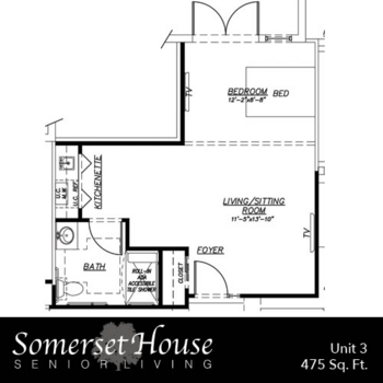 Floorplan of Somerset House, Assisted Living, Vero Beach, FL 5