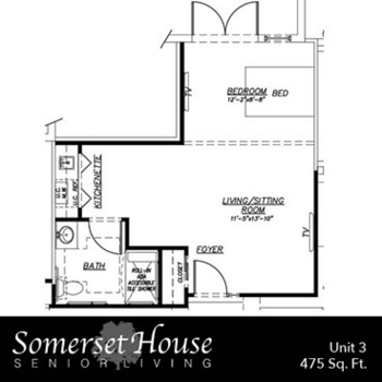 Floorplan of Somerset House, Assisted Living, Vero Beach, FL 6