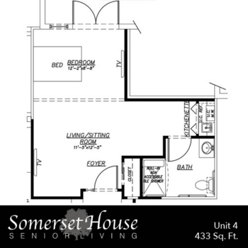 Floorplan of Somerset House, Assisted Living, Vero Beach, FL 7