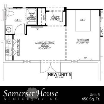 Floorplan of Somerset House, Assisted Living, Vero Beach, FL 9