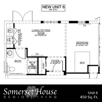Floorplan of Somerset House, Assisted Living, Vero Beach, FL 12